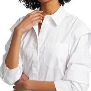 10 Crosby Derek Lam Marley White Button Down Shirt